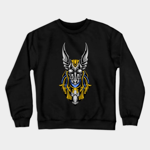 iron anubis Crewneck Sweatshirt by sugiartoss_